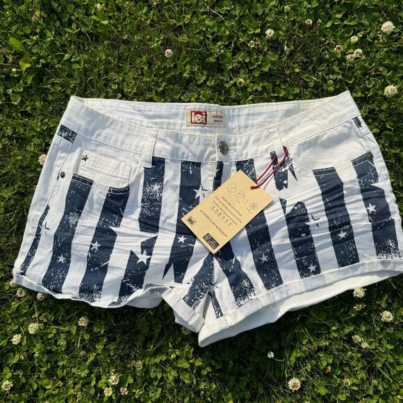 NWT Deadstock Lowrise Navy Patriotic Shorts - Picture 1 of 6